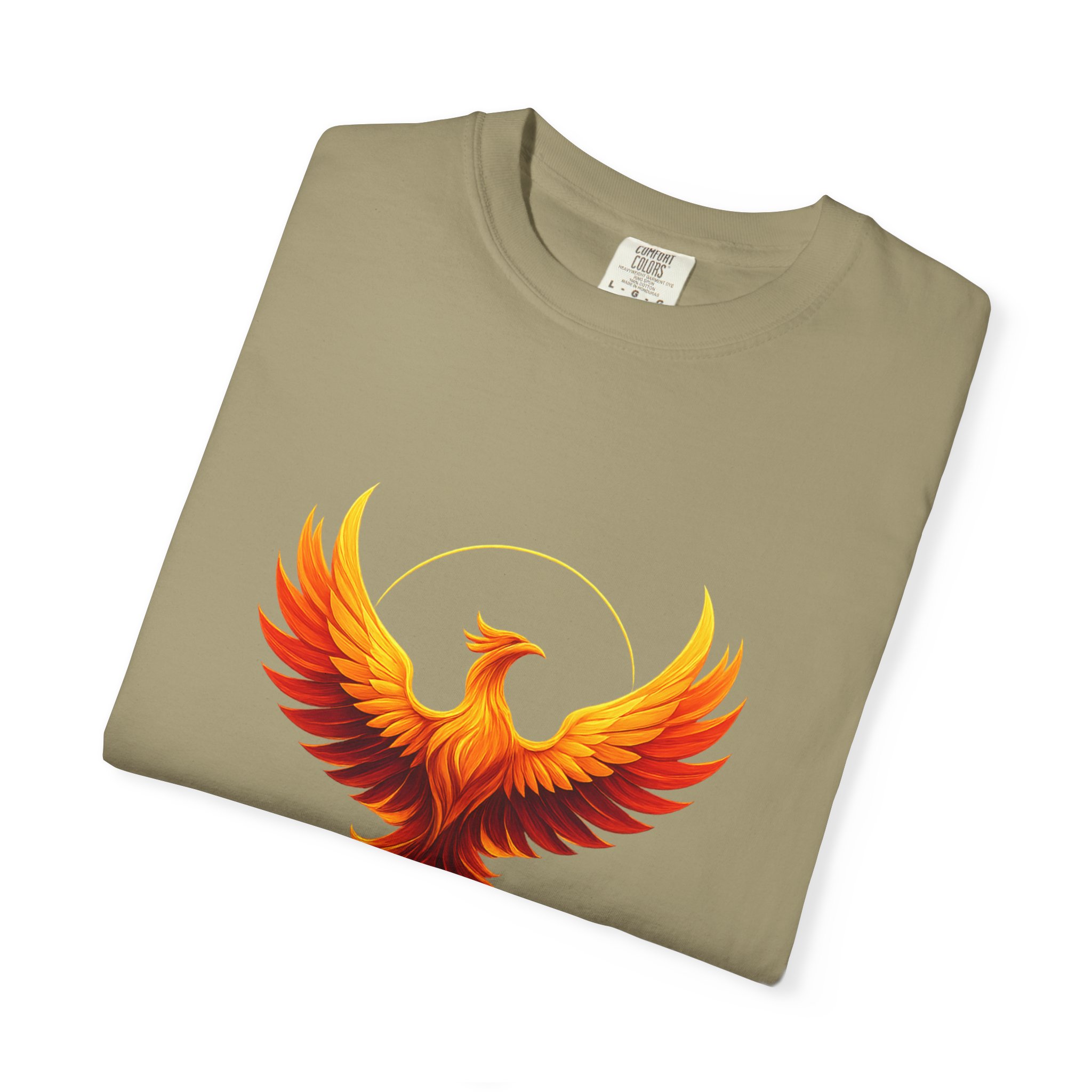 Phoenix illustration Soul Sistar Heather T-shirt | Flaming Bird Tee - Image 19